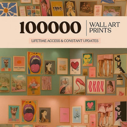 100000+ Printable Wall Art Designs: Boho, Abstract, Nature (PDF Download)